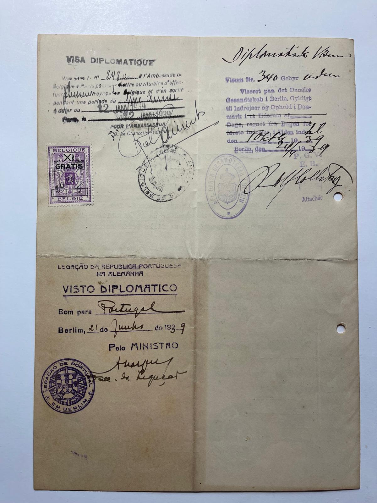 1938 Argentina Diplomatic Passport - Consular Issue in Berlin 3 weeks after Kristallnacht-Rare