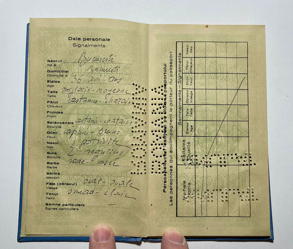 Pre-War Romanian Passport Issued to Jewish Merchant-Restricted to 1 year validity 1938-39-Rare!